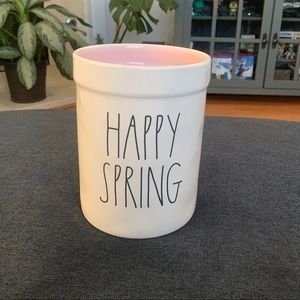 New!! Rae Dunn Utensil Holder “Happy Spring”